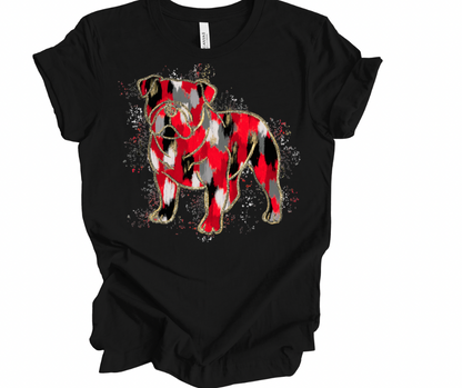 Bulldogs Splatter (Red, Black, Gray)