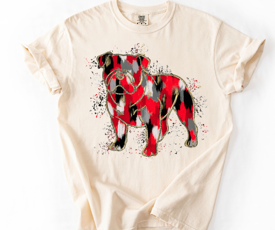 Bulldogs Splatter (Red, Black, Gray)