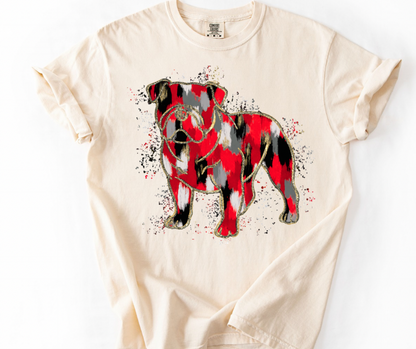 Bulldogs Splatter (Red, Black, Gray)