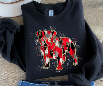 Bulldogs Splatter (Red, Black, Gray)