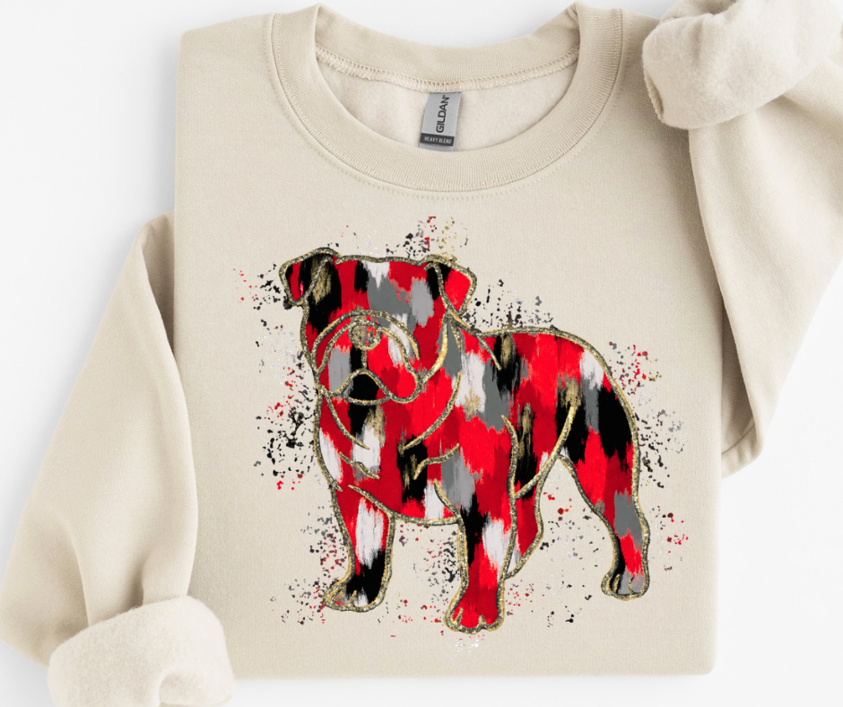 Bulldogs Splatter (Red, Black, Gray)