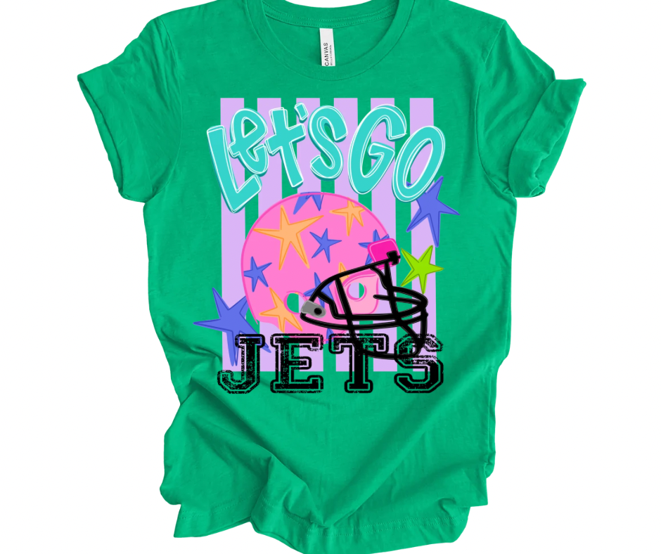 Let’s Go JETS Football Stripes