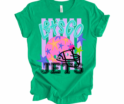 Let’s Go JETS Football Stripes