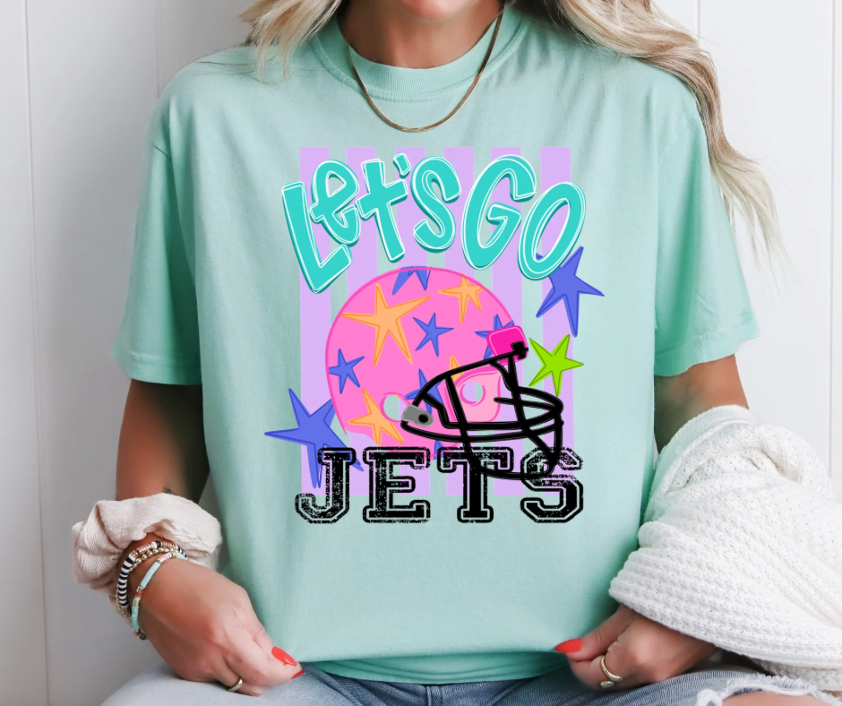 Let’s Go JETS Football Stripes