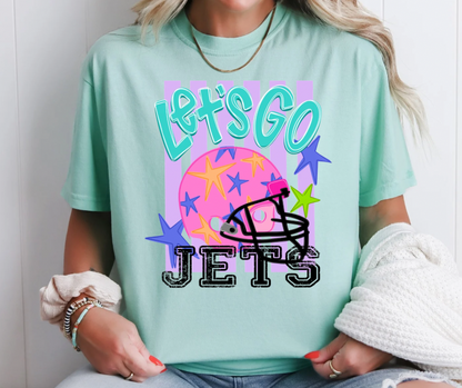 Let’s Go JETS Football Stripes