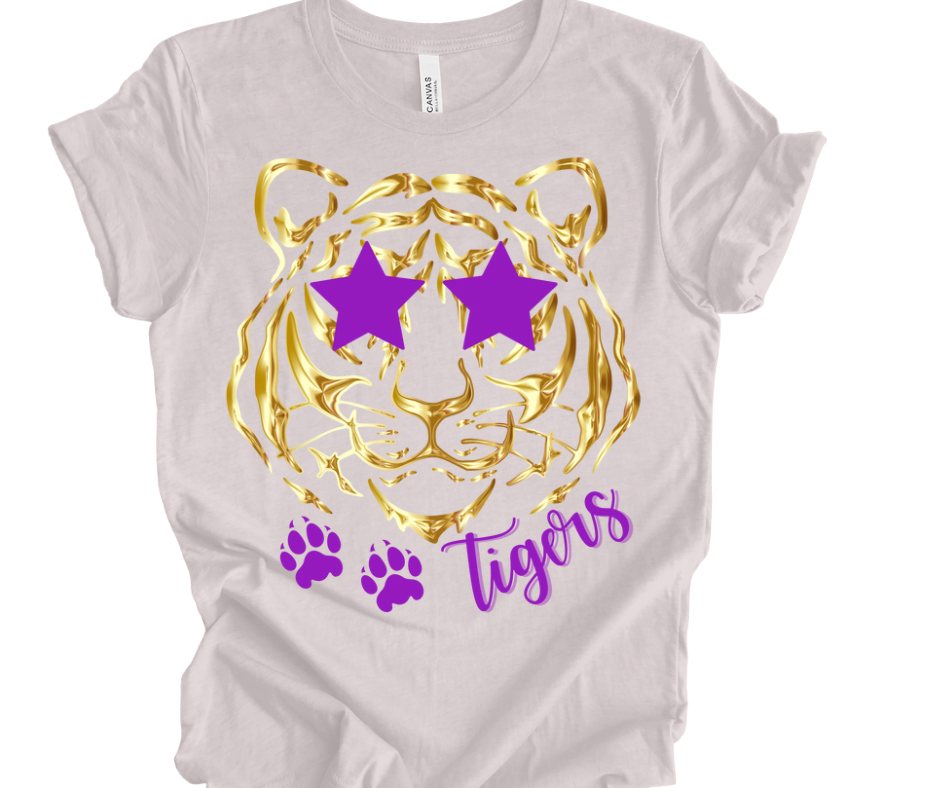 Preppy Tigers (Gold & Purple)