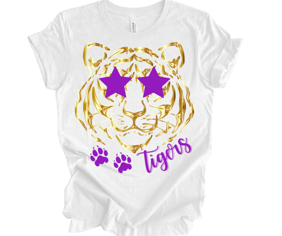 Preppy Tigers (Gold & Purple)