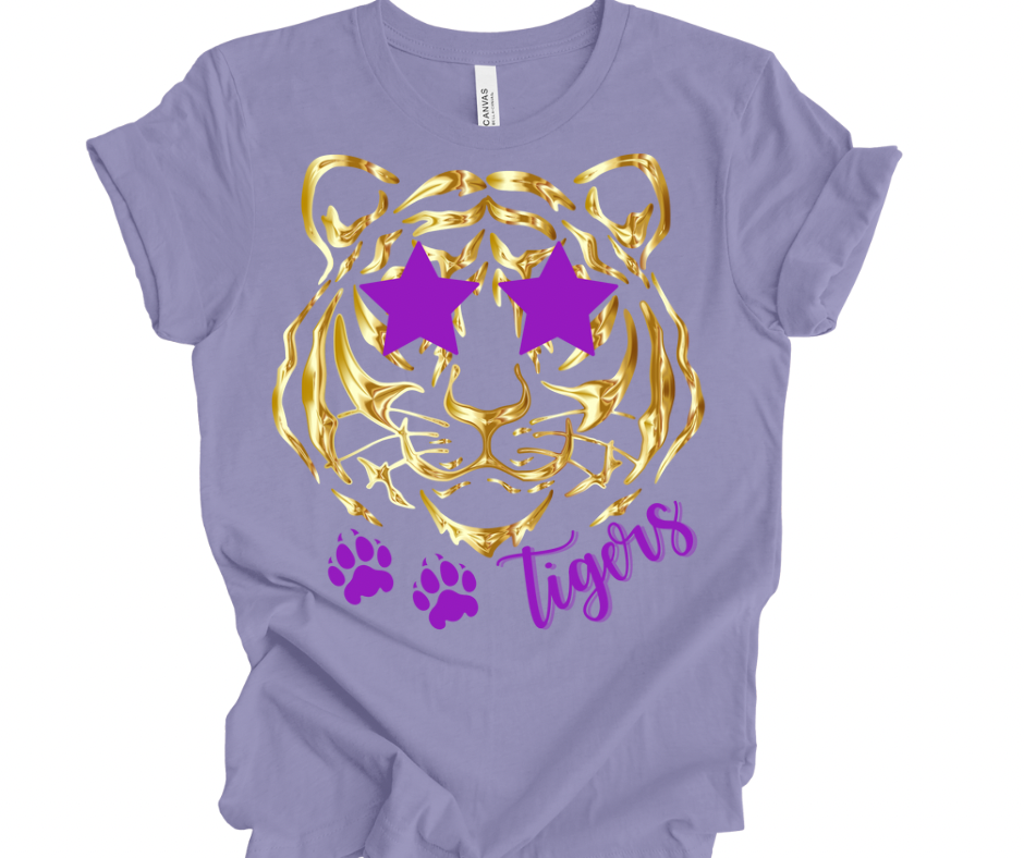 Preppy Tigers (Gold & Purple)