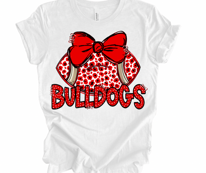Leopard Football Bulldogs (Red/White)