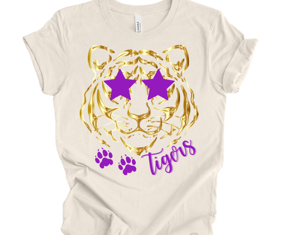 Preppy Tigers (Gold & Purple)