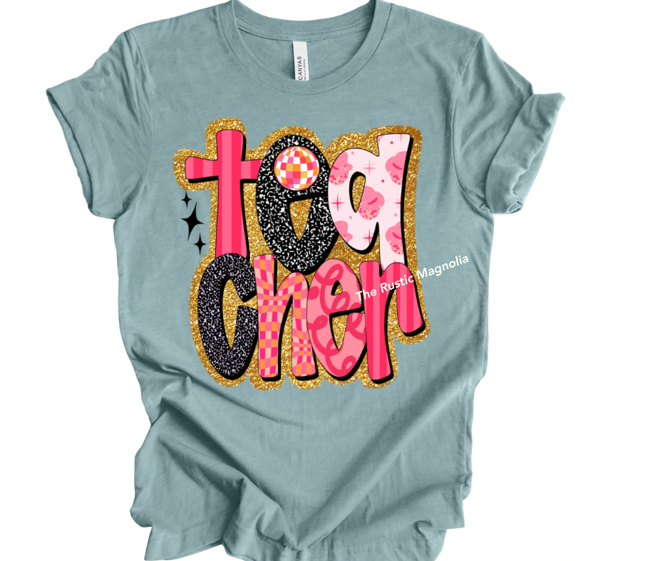 Teacher - Retro Pink