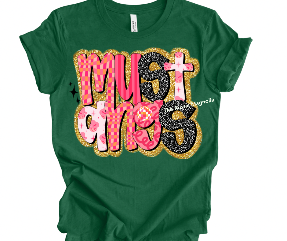 Mustangs - Retro Pink