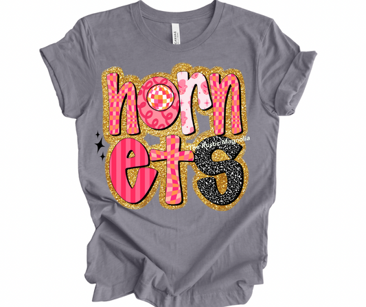 Hornets - Retro Pink