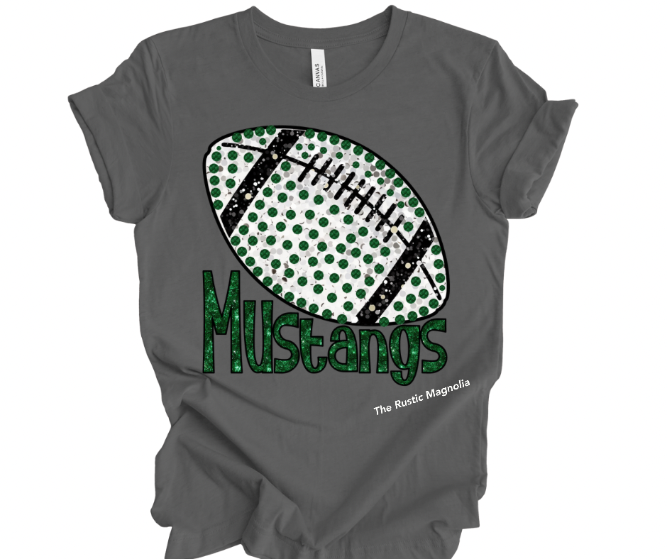Mustangs Polka Dot Football