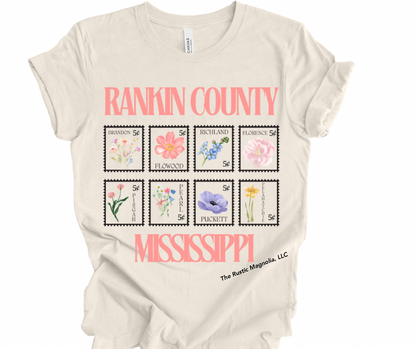 Rankin County MS City Stamps