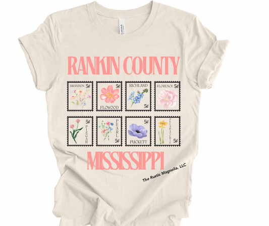Rankin County MS City Stamps