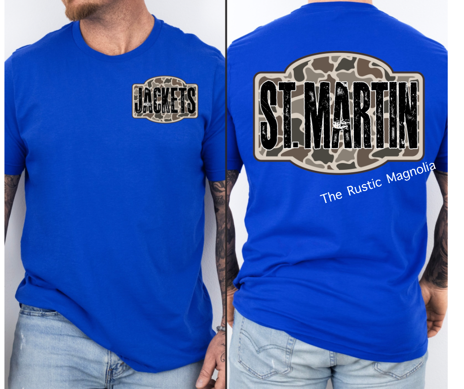 Camo - St. Martin Jackets (Front & Back)