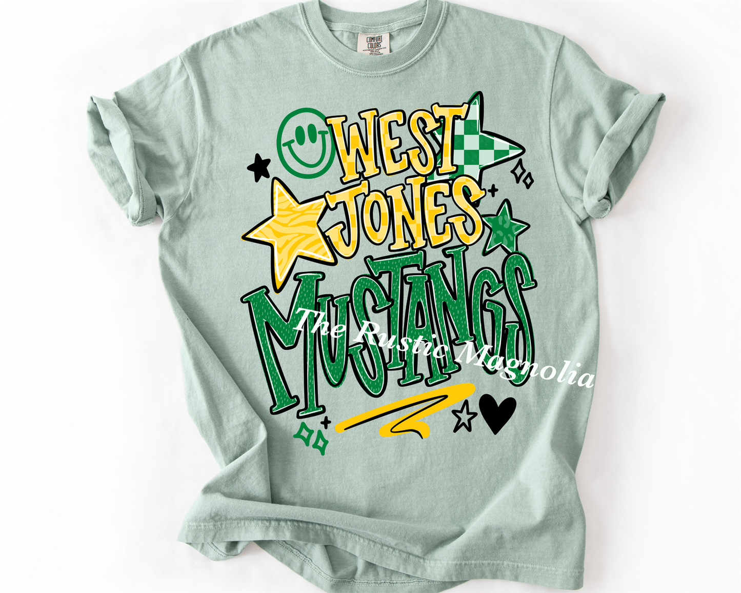 West Jones Mustangs Smiley (ADULT)