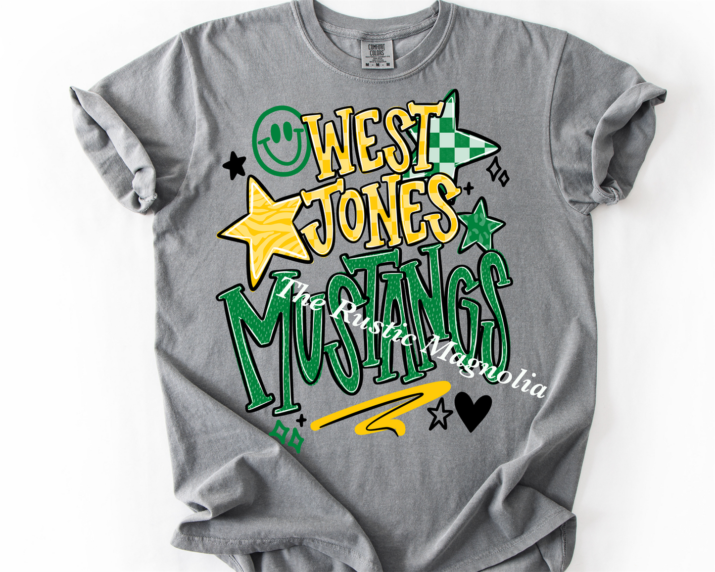 West Jones Mustangs Smiley (ADULT)