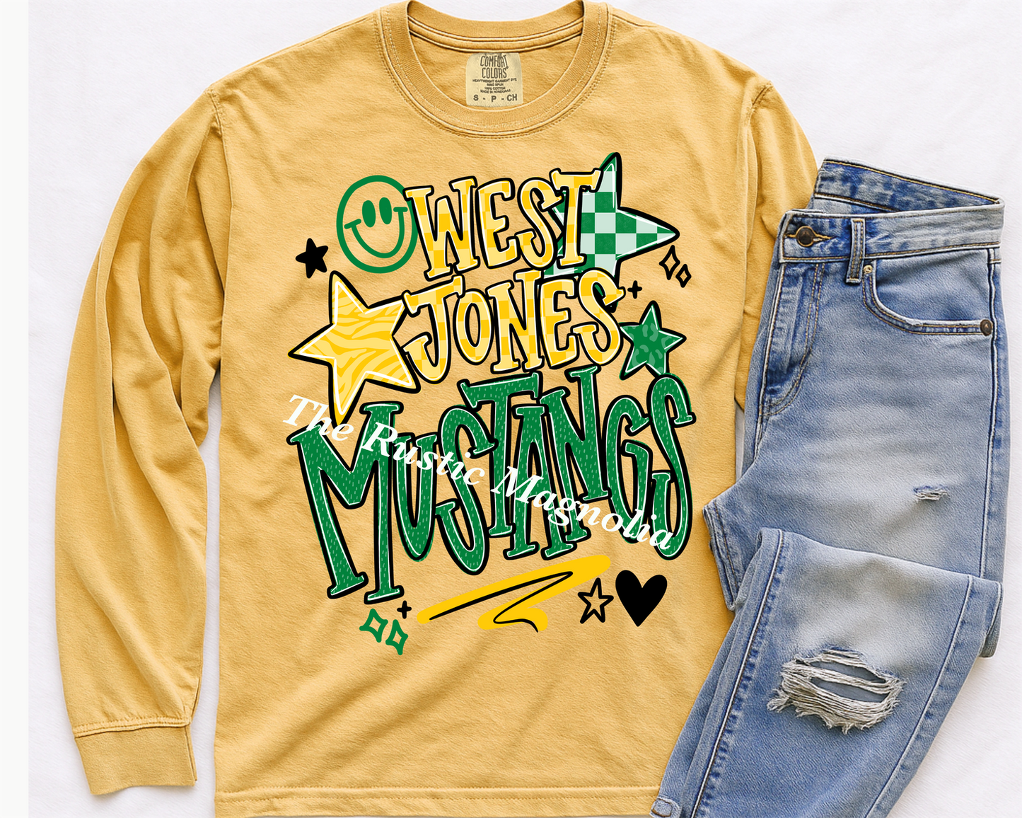 West Jones Mustangs Smiley (ADULT)