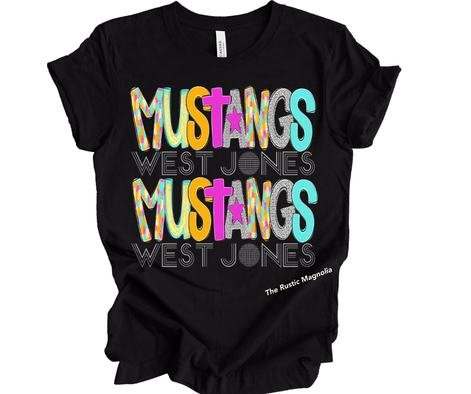 West Jones Mustangs (poppy)