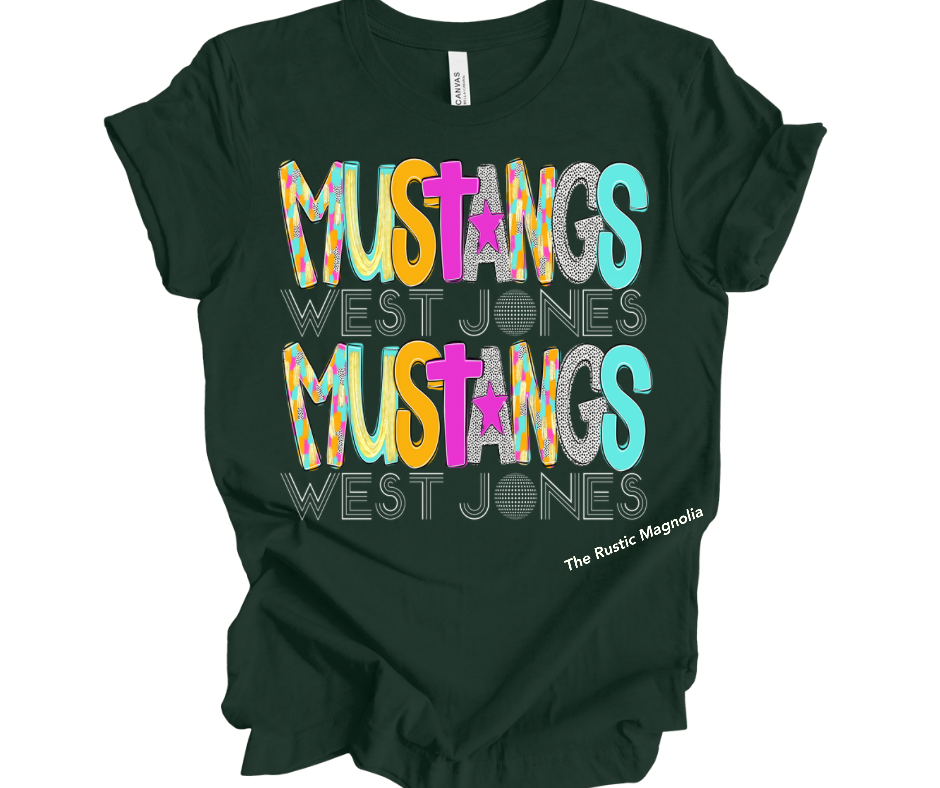 West Jones Mustangs (poppy)