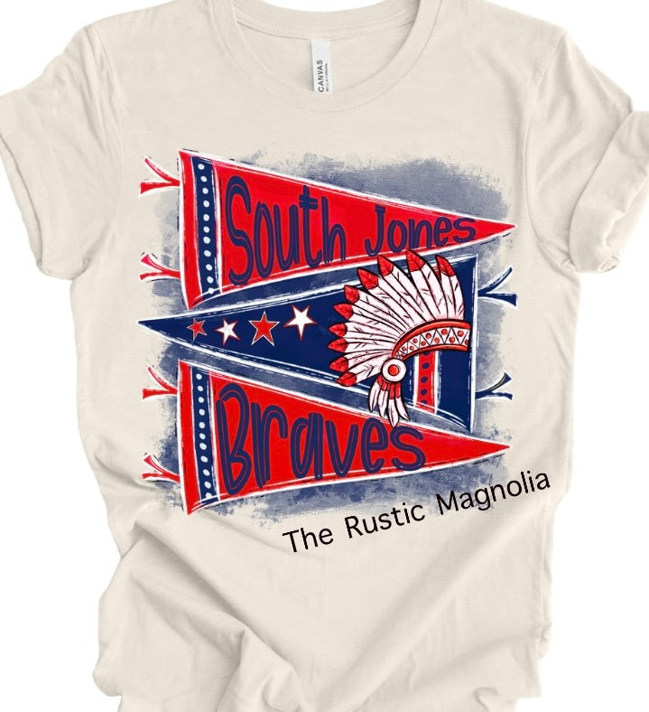 South Jones Braves Pennant