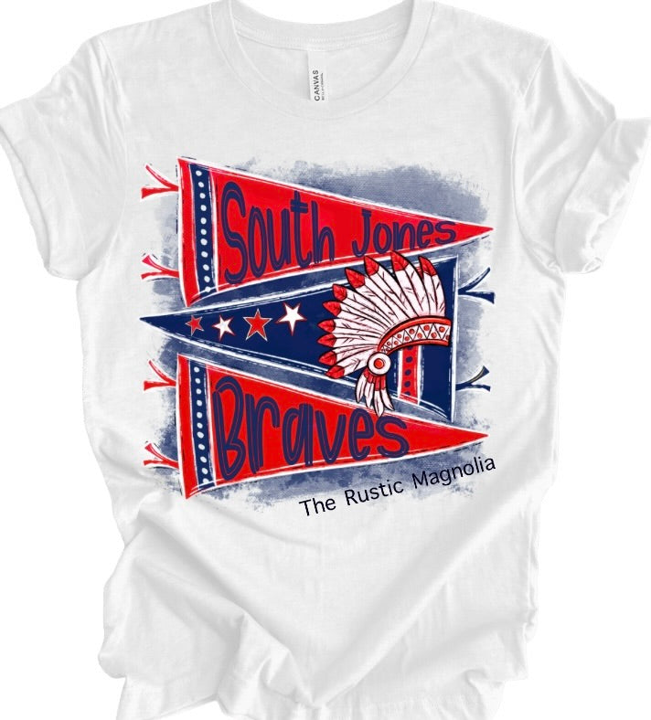 South Jones Braves Pennant