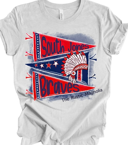 South Jones Braves Pennant