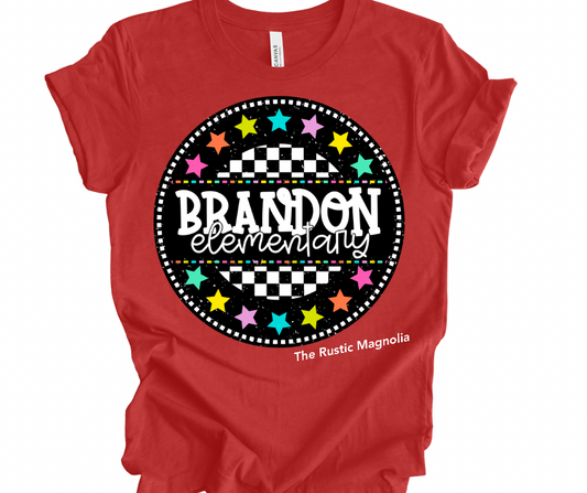 Brandon Elementary Checkered Stars
