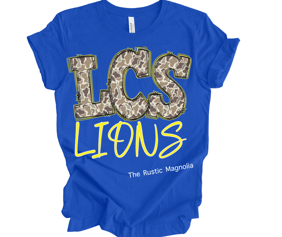 LCS Lions Camo Doodle