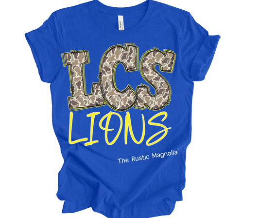 LCS Lions Camo Doodle