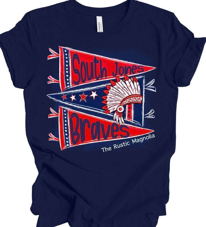 South Jones Braves Pennant