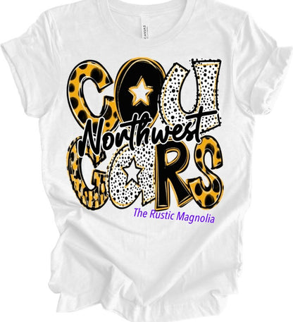 Northwest Cougars (Black, Gold, Dots)
