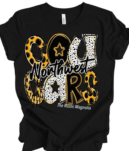 Northwest Cougars (Black, Gold, Dots)