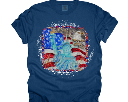 AGA USA Patriotic White Splatter