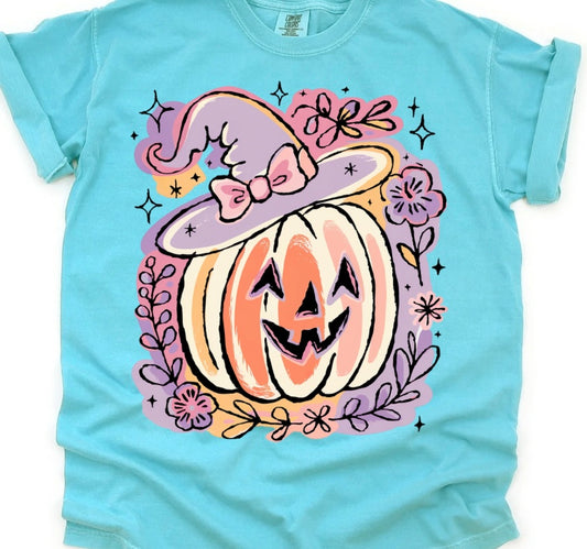 Floral Halloween Pumpkin