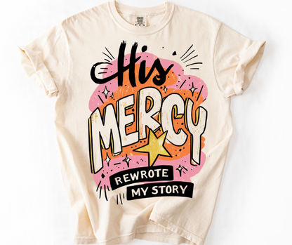 His Mercy Rewrote My Story Retro