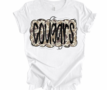 Camo Cougars Doodle