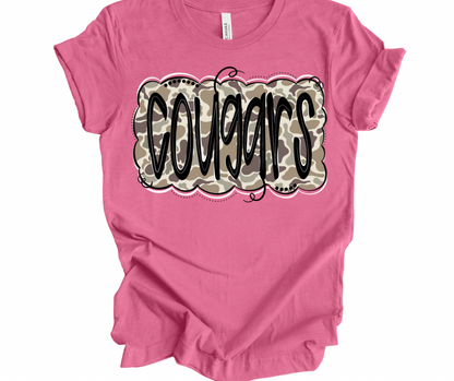 Camo Cougars Doodle