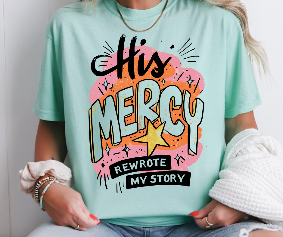 His Mercy Rewrote My Story Retro
