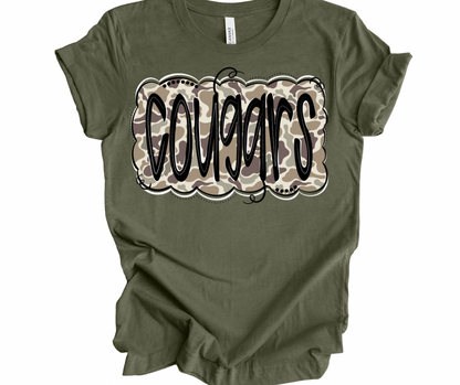 Camo Cougars Doodle