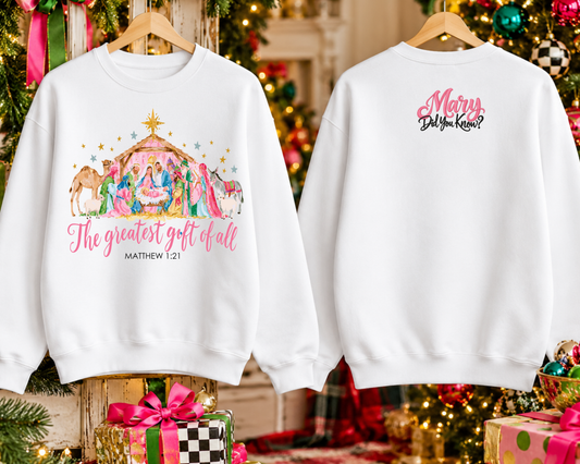 The Greatest Gift of All Nativity (FRONT WITH Mary Did You Know on back)